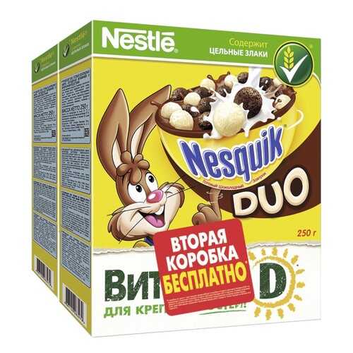 Готовый шоколадный завтрак Nesquik Duo обогащенный витаминами и минеральными веществами в Покупочка