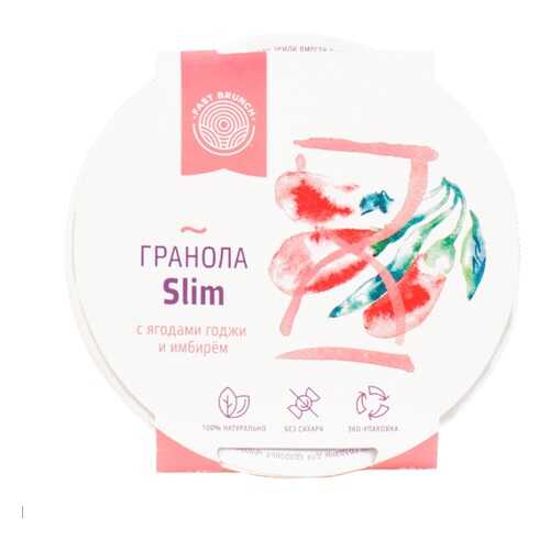 Гранола Fastbrunch Slim с ягодами годжи и имбирём 80г Россия в Покупочка