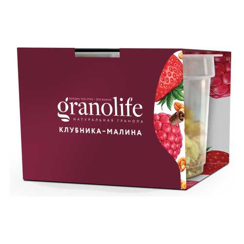 Гранола Granolife клубника-малина 60 г в Покупочка