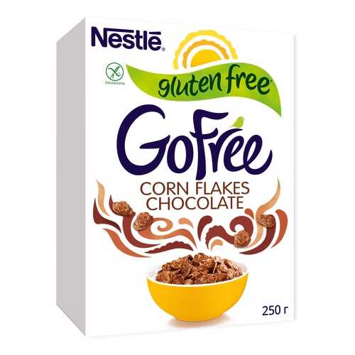 Хлопья кукурузные шоколадные Nestle Gofree обогащенные витаминами 250 г в Покупочка