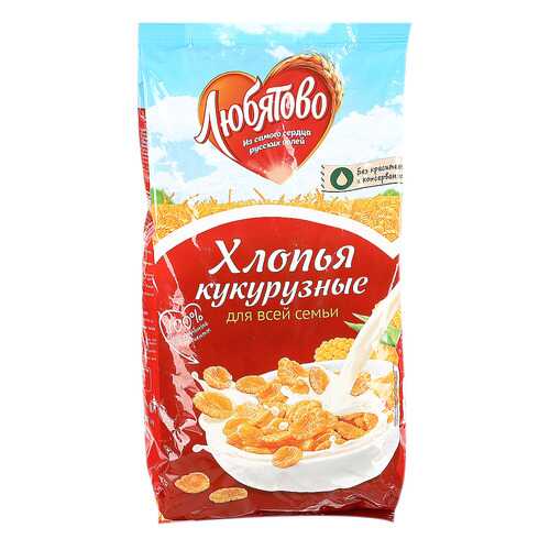 Хлопья Любятово кукурузные 300 г в Покупочка