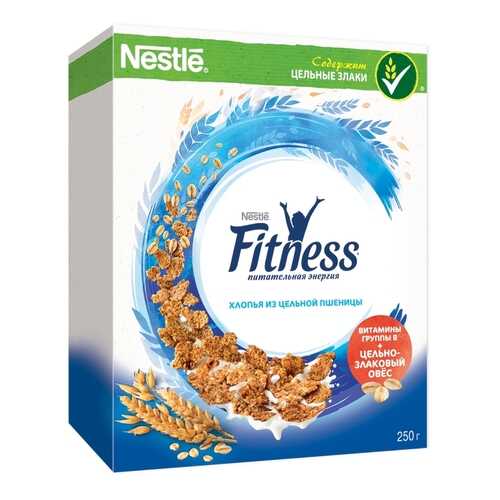 Хлопья Nestle Fitness из цельной пшеницы 250 г в Покупочка