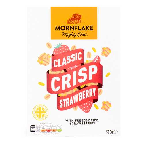 Хлопья запеченные Mornflake овсяные с клубникой 500 г в Покупочка