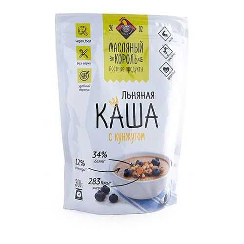 Каша Масляный Король льняная с кунжутом 300 г в Покупочка