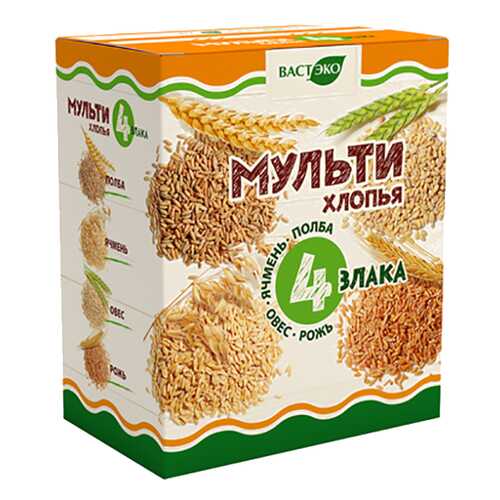Мульти хлопья Вастэко 4 злака в Покупочка