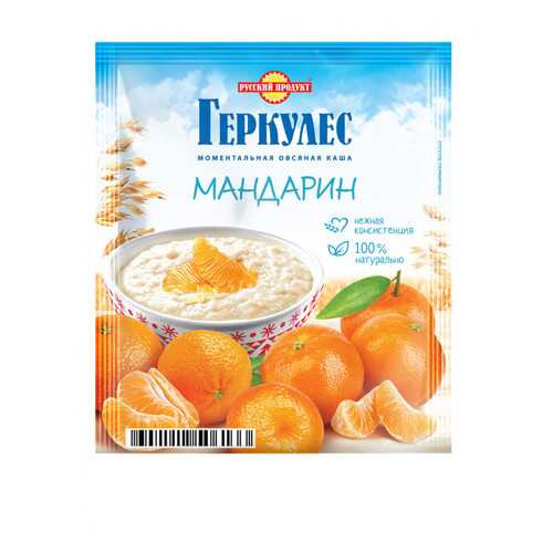 Овсяная каша Русский продукт моментальная геркулес с мандаринами 35 г в Покупочка