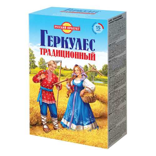 Овсяные хлопья Русский продукт геркулес традиционный 420 г в Покупочка