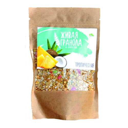 Живая гранола с проростками тропическая 130 г в Покупочка