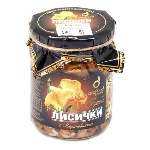 Грибы лисички Ecofood маринованные 520 г в Покупочка