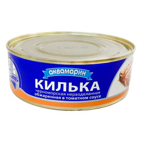 Килька черноморская неразделанная обжаренная в томатном соусе Акваиарин 240 гр. в Покупочка