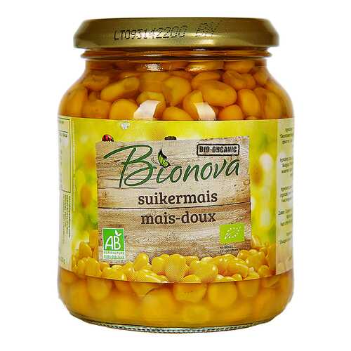 Кукуруза Bionova сладкая консервированная 340 г в Покупочка