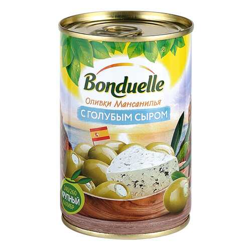 Оливки Bonduelle мансанилья с голубым сыром 314 л в Покупочка