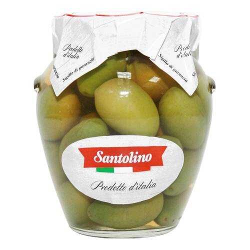 Оливки зелёные Santolino гигант, без косточки в Покупочка