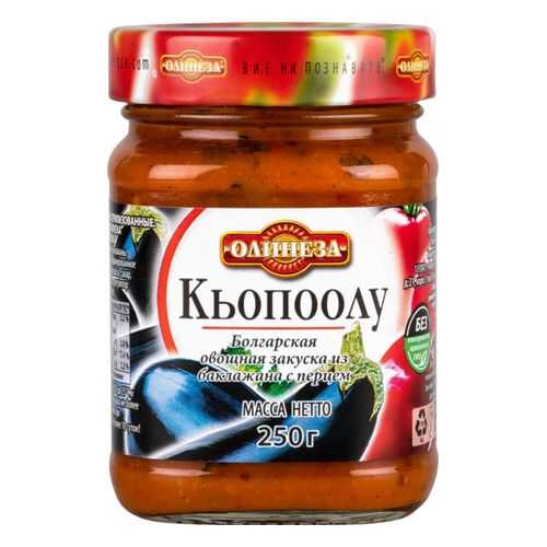 Овощная закуска Олинеза из баклажана с перцем кьопоолу 250 г в Покупочка