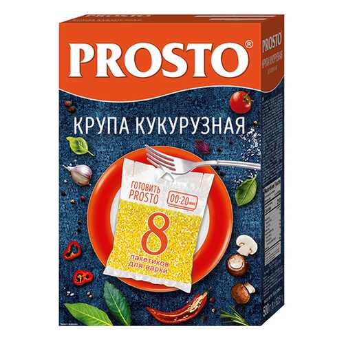 Крупа кукурузная Prosto в пакетиках 8*62.5 г 500 г в Покупочка