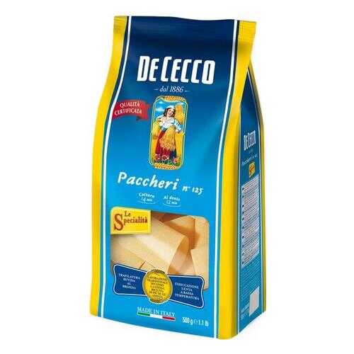 Макароны De Cecco paccheri №125 из твердых сортов пшеницы 500 г в Покупочка