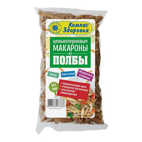 Макароны Компас Здоровья из полбы 350 г в Покупочка