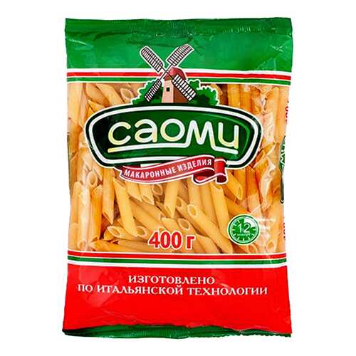Макароны Саоми перья рифленые 400 г в Покупочка