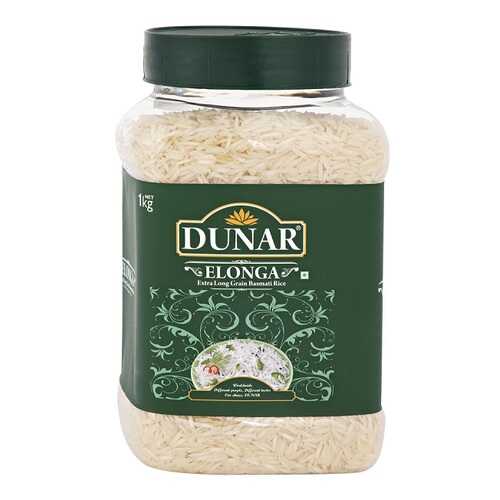 Рис DUNAR Басмати Elonga Sela пропаренный длиннозерный 1 кг банка Индия в Покупочка