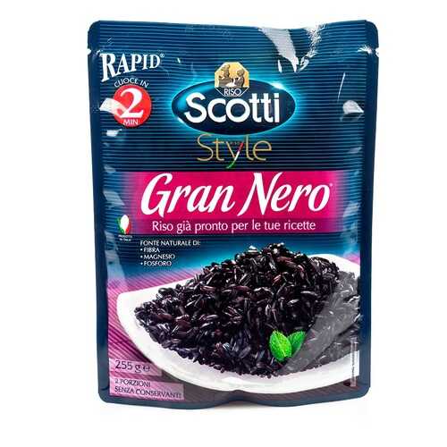 Рис Gran Nero черный готовый к употреблению, Riso Scotti, 255 г, Италия в Покупочка