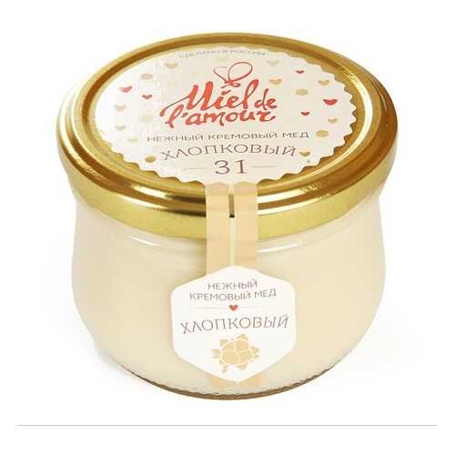 Крем-мед хлопковый, Miel de lamour, 250 г, Россия в Покупочка