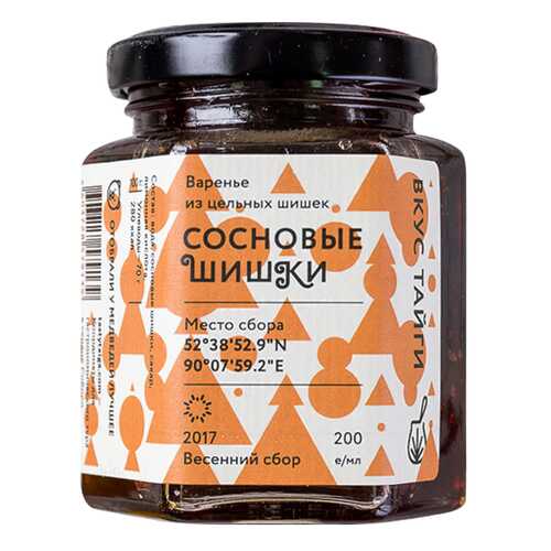 Варенье Вкус тайги из сосновых шишек 200 мл в Покупочка