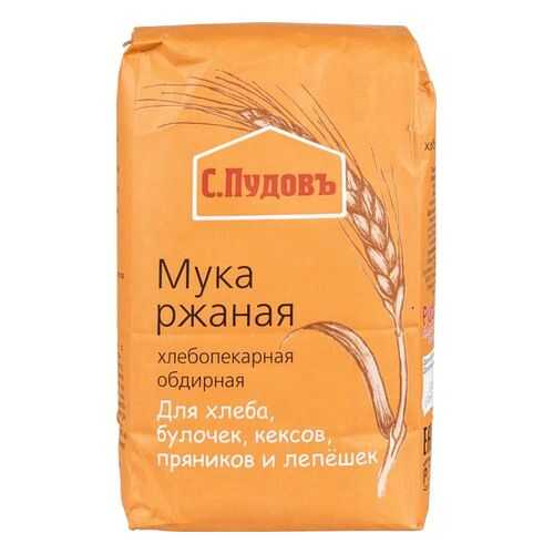 Мука ржаная С.Пудовъ обдирная 1 кг в Покупочка