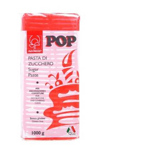 Сахарная Мастика универсальная для торта Modecor POP - Красная, 1кг. (25470/p) в Покупочка