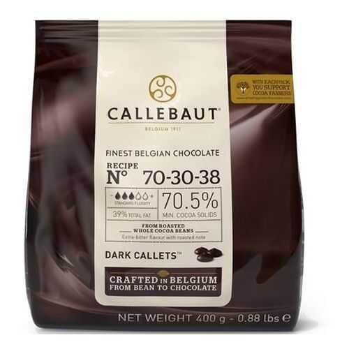 Шоколад темный Callebaut 70.5% какао (70-30-38-E0-D94) 0.4 кг в Покупочка