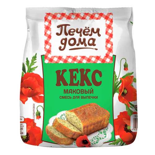 Смесь для выпечки Печем дома кекс маковый 400 г в Покупочка