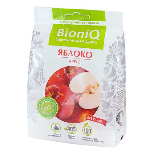Яблоко BioniQ сушеное 50г в Покупочка