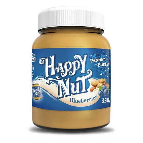 Арахисовая паста Happy Life Happy Nut с черникой 330 г в Покупочка
