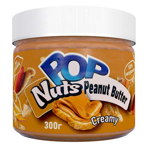 Арахисовая паста POP Nuts Creamy Кремовая, 300 г в Покупочка
