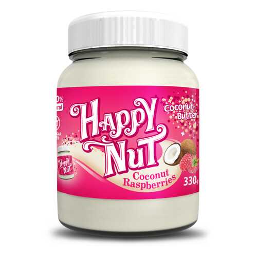 Кокосовая паста с малиной Happy Nut Coconut Raspberries 330г в Покупочка