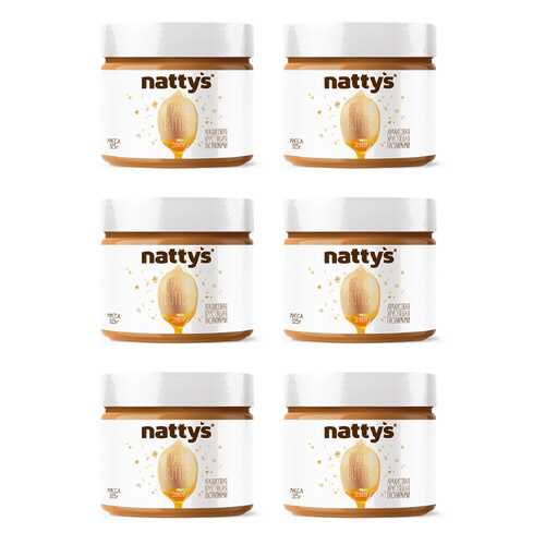 Набор арахисовых паст Nattys Crunchy natbox 6 штук 325 г в Покупочка