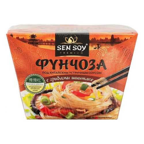 Фунчоза Sen Soy под китайским устричным соусом с грибами шиитаке 125 г в Покупочка