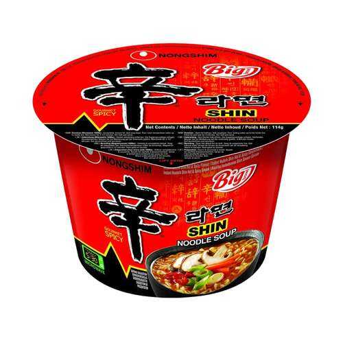 Лапша быстрого приготовления Шин Рамен Nongshim чашка 114 г в Покупочка