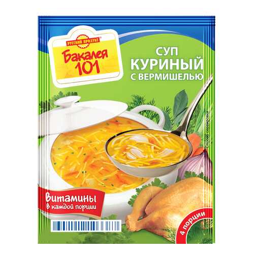 Суп Бакалея 101 куриный с вермишелью 60 г в Покупочка