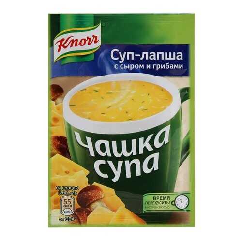 Суп-лапша Knorr чашка с сыром и грибами сухая смесь 15.5 г в Покупочка