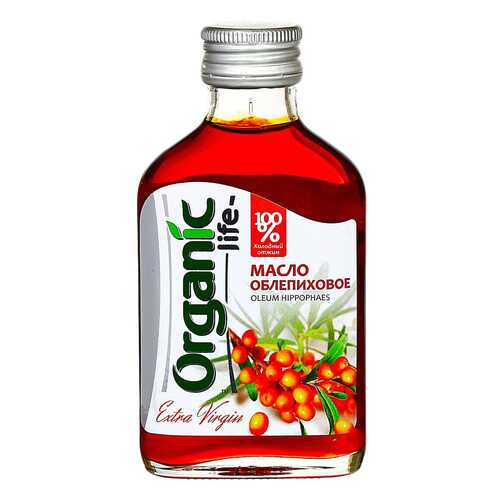 Масло облепиховое Organic Life пищевое нерафинированное 100 мл в Покупочка