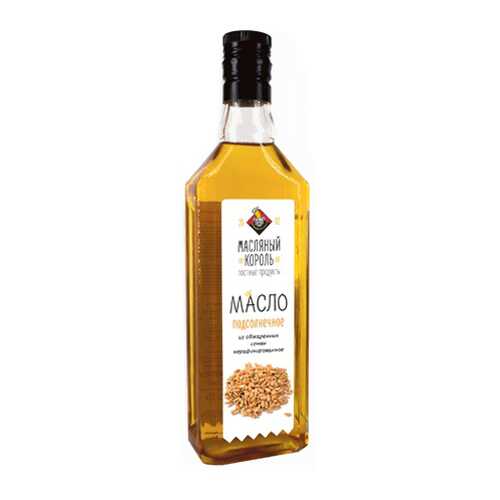 Масло подсолнечное 100% из жаренной семечки Масляный король 500 мл в Покупочка