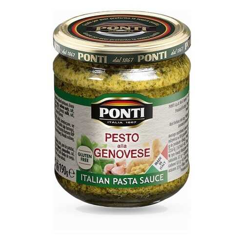 Соус Ponti Песто по-генуэзски, 135г, Италия в Покупочка