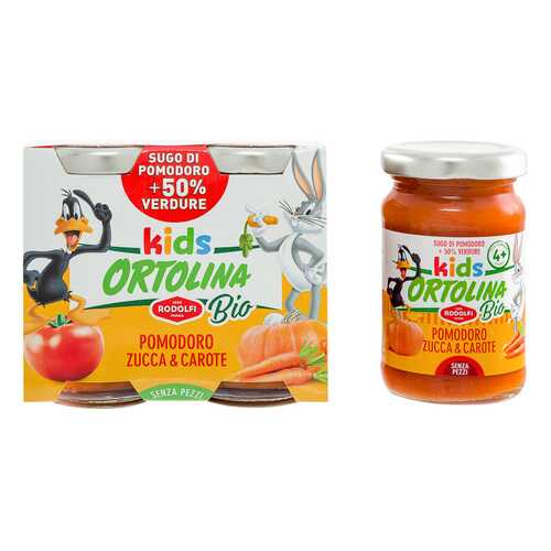 Соус томатный Ortolina Kids Bio с тыквой и морковью 2 шт 100 г в Покупочка