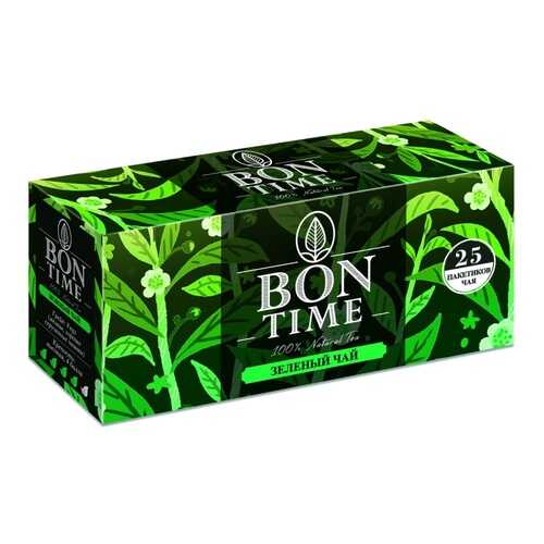 Чай BonTime Natural Tea, зелёный, 25 пакетиков в Покупочка