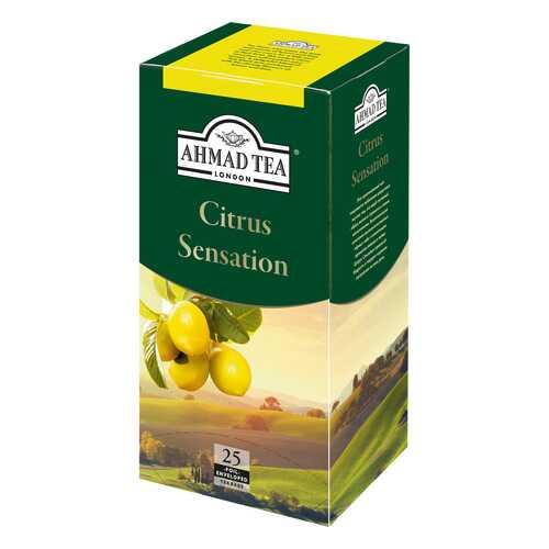 Чай черный Ahmad Tea citrus sensation с лимоном и лаймом 25 пакетиков в Покупочка
