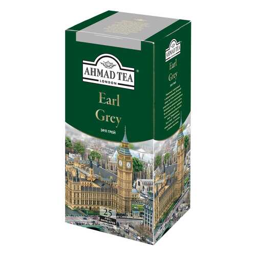 Чай черный Ahmad Tea earl grey со вкусом и ароматом бергамота 25 пакетиков в Покупочка