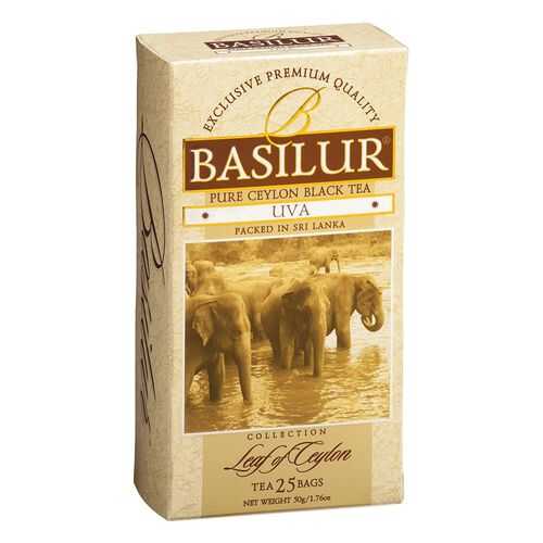 Чай черный Basilur uva цейлонский 25 пакетиков в Покупочка