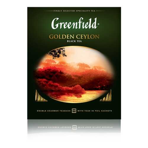 Чай черный Greenfield Golden Ceylon 100 пакетиков в Покупочка