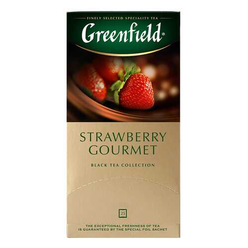 Чай черный Greenfield Strawberry Gourmet 25 пакетиков в Покупочка
