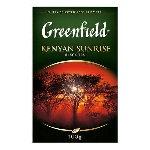 Чай черный листовой Greenfield Kenyan Sunrise 100 г в Покупочка